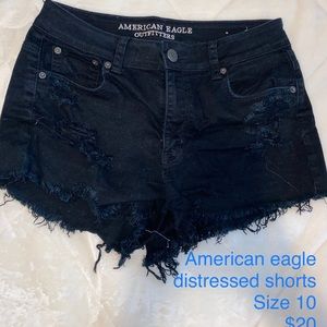 American Eagle high-waisted and distressed shorts